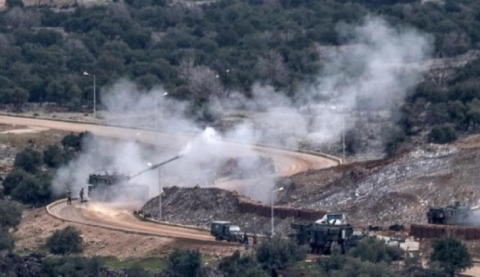 قصف متبادل بين الوحدات الكوردية والجيش التركي بريف عفرين