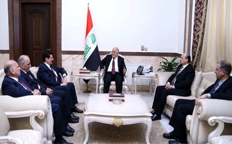 العبادي يتفق مع وفد إقليم كوردستان على ازالة العوائق التي حالت دون تفعيل المادة ١٤٠