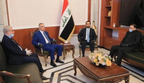 الكاظمي يتعهد بالعمل على حل المشاكل العالقة بين أربيل وبغداد وإرسال رواتب ومستحقات الإقليم