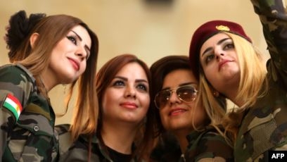 النساء ضمن قوات البيشمركة تشبهن طبيعة كوردستان في القوة