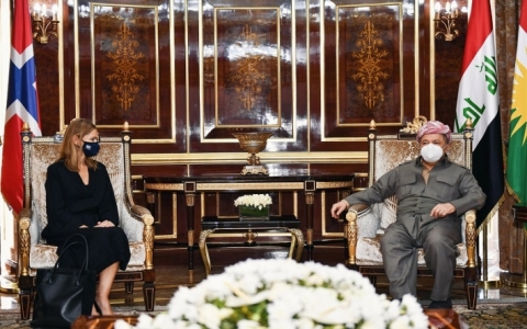 الرئيس بارزاني : منحى إيجابي في العلاقات مع بغداد