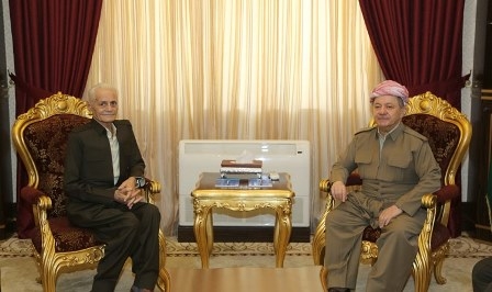 الرئيس البارزاني يستقبل الفنان أنور شيخاني