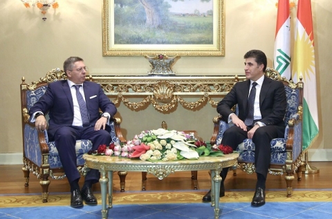 نێچیرڤان بارزاني والسفير الإيطالي يبحثان أوضاع المنطقة 