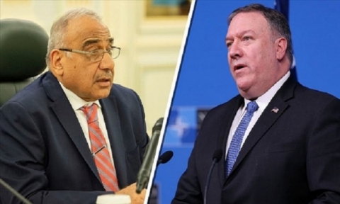 بومبيو وعبد المهدي يبحثان المستجدات العراقية والاعتداء الأخير على السفارة الأمريكية لدى بغداد