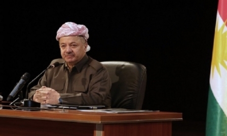 الرئیس بارزانی : كل شبر من ارض كوردستان شاهد على الفظائع التي ارتكبت بحق شعبها