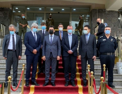 زيارة تضامنية من السفيرين الفرنسي والألماني لمحافظة أربيل