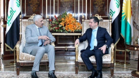 مسرور البارزاني يستقبل وزير الشباب والرياضة العراقي