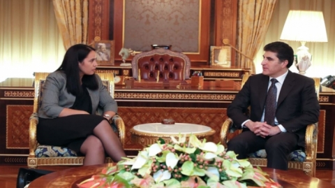 نيجيرفان بارزاني وسفيرة نيوزيلندا يبحثان فرص العمل والاستثمار الأجنبي في إقليم كوردستان