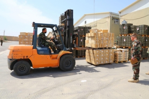 التحالف يُسلّم وجبة جديدة من الدعم اللوجستي لوزارة البيشمركة