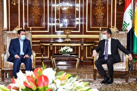 رئيس حكومة إقليم كوردستان يستقبل مستشار الأمن الوطني العراقي