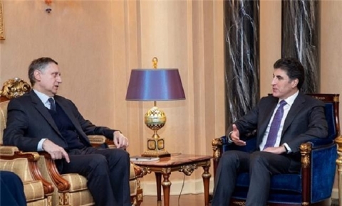 نيجرفان بارزاني يستقبل سفير ألمانيا في العراق