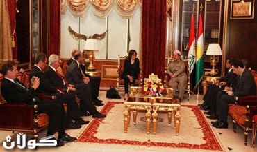 رئيس إقليم كوردستان يستقبل وفدا من ألمانيا الإتحادية