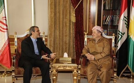 البارزاني يجتمع مع السفير الإيراني