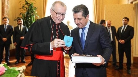 رئيس حكومة إقليم كوردستان يجتمع مع رئيس وزراء دولة الفاتيكان