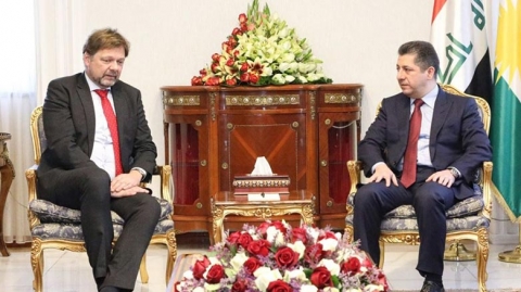 رئيس حكومة إقليم كوردستان يستقبل المبعوث الخاص لوزير الخارجية الألماني