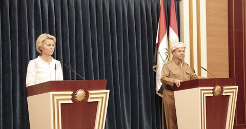 وزيرة الدفاع الألمانية من أربيل: دعمنا لأقليم كوردستان بمثابة دعم العراق ككل