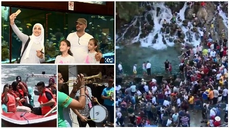 200 الف سائح يصلون كوردستان والازدحام يغلق طريقا سياحيا