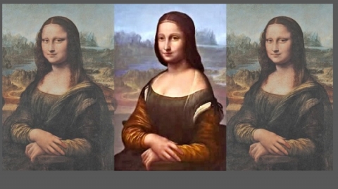 كشف امرأة أخرى في لوحة الموناليزا