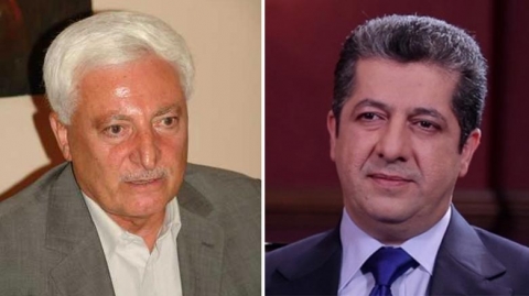 مسرور البارزاني يوجه رسالة تعزية لصلاح بدر الدين