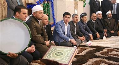 رئيس وزراء إقليم كوردستان يبدي دعمه لتأسيس المجلس الازيدي