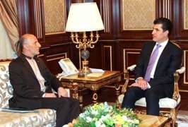 نیچیرڤان بارزاني يستقبل القنصل الإيراني الجديد