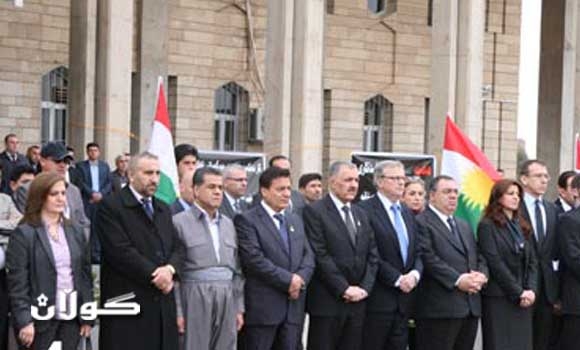 وفد من حلف ناتو يشارك برلمان كردستان في احياء ذكرى قصف حلبجة بالاسلحة الكيمياوية