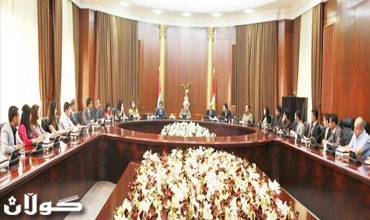 رئبس إقليم كوردستان يجتمع مع عددا من طلبة جامعة السليمانية