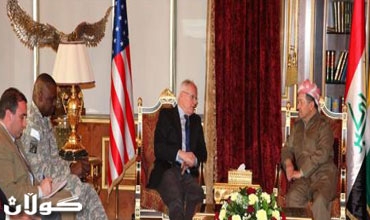 رئيس إقليم كوردستان يستقبل السفير الأمريكي والقائد العام للقوات الأمريكية في العراق