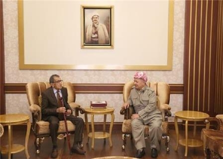 الرئيس البارزاني يستقبل الفنان محمد أحمد أربيلي