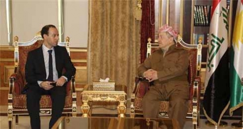 الرئيس البارزاني يستقبل العالم الكوردي كۆچەر بیركار