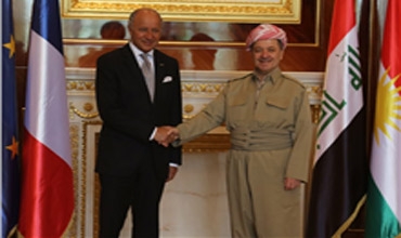 رئيس إقليم كوردستان يستقبل وزير خارجية فرنسا