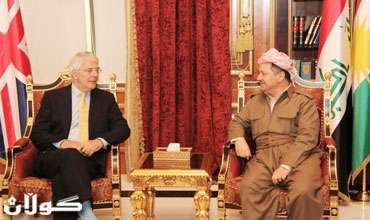 بارزاني يبحث مع جون ميجر آخر المستجدات بالعراق والمنطقة