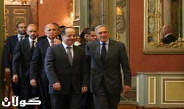 السفير الإيطالي يؤكد للبارزاني استمرار المساعدات العسكرية وتدريب قوات البيشمركة