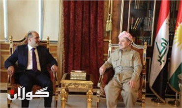 رئيس إقليم كوردستان يستقبل رئيس الائتلاف الوطني السوري