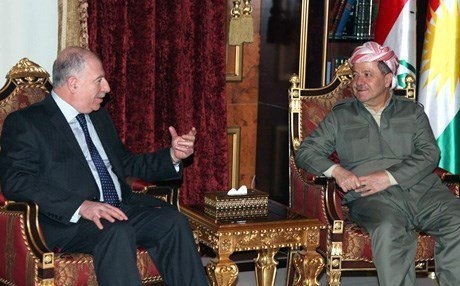 البارزاني يتلقى أول تهنئة