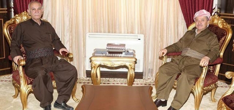 البارزاني يلتقي نوشيروان مصطفى بأربيل 