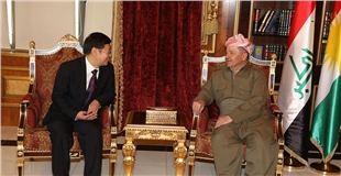 رئيس إقليم كوردستان يستقبل القنصل العام الصيني في أربيل 