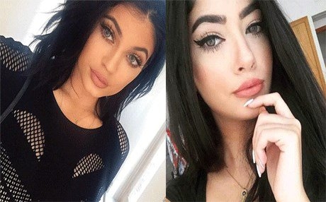 فتاة عراقية تنافس الأمريكية كايلي جينر بجمالها