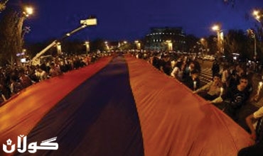 يريفان تحيي ذكرى ابادة الارمن