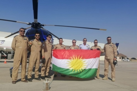 علم كوردستان يزيّن سماء أربيل رداً على تدنيسه وإحراقه في بغداد