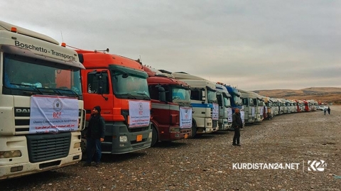 مؤسسة البارزاني الخيرية تسيّر سادس قوافلها الإنسانية الى 