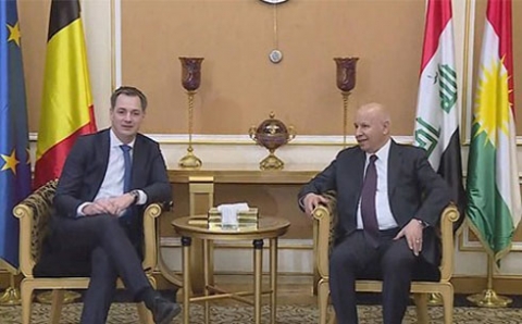نائب رئيس الوزراء البلجيكي يصل إلى إقليم كوردستان