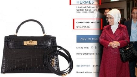 حقيبة عقيلة أردوغان تشعل مواقع التواصل في تركيا