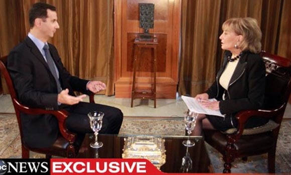 الأسد يقول في مقابلة تلفزيونية أنا رئيس ولست مالكا للبلاد