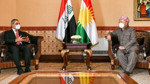 الرئيس بارزاني والقاضي زيدان يبحثان دور السلطة القضائية في حل مشاكل أربيل وبغداد وتنفيذ الدستور