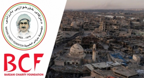 ‹بارزاني الخيرية› تشارك في حملة تنظيف الموصل
