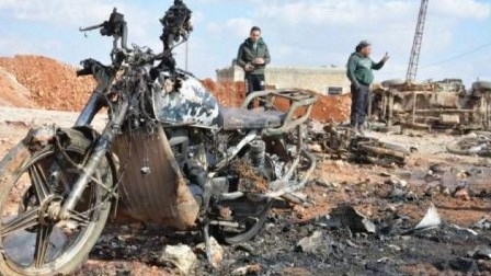 مقتل وإصابة 8 أشخاص بانفجار دراجة نارية مفخخة في سبع البور