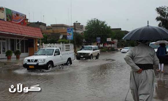 إقليم كوردستان يشهد موجة ثانية من الأمطار الغزيرة