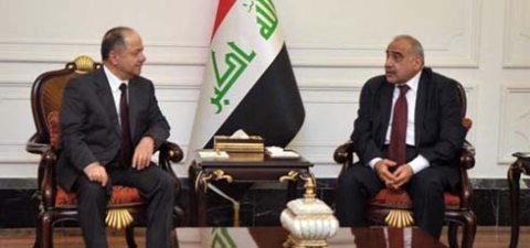 البارزاني يجتمع مع عبد المهدي في بغداد