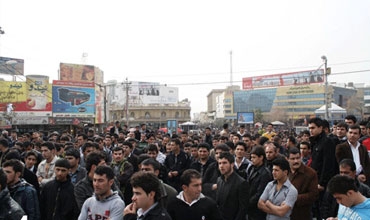 إصابة 44 شرطياً و 12 مدنياً بجروح في تظاهرات السليمانية